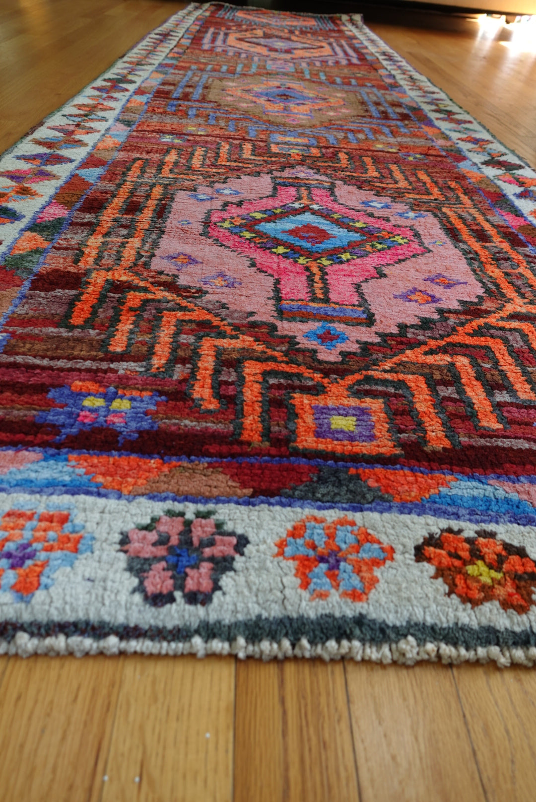 Handmade Turkish Tribal Runner | 2'10 x 10