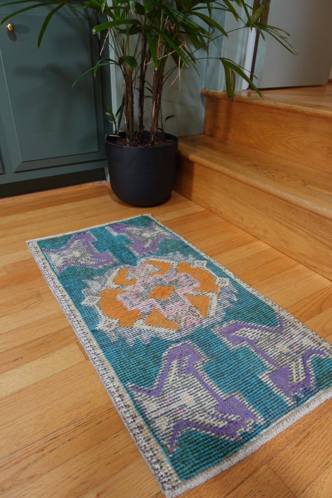 Vintage Turkish Mini Rug 01