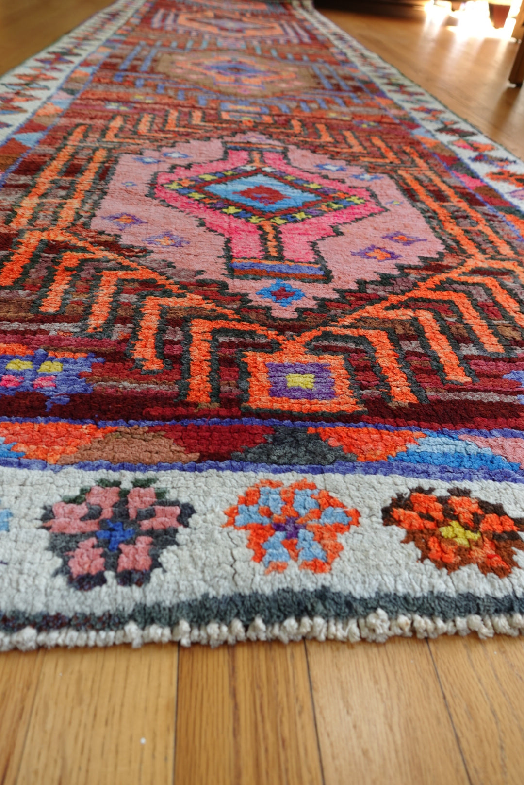 Handmade Turkish Tribal Runner | 2'10 x 10