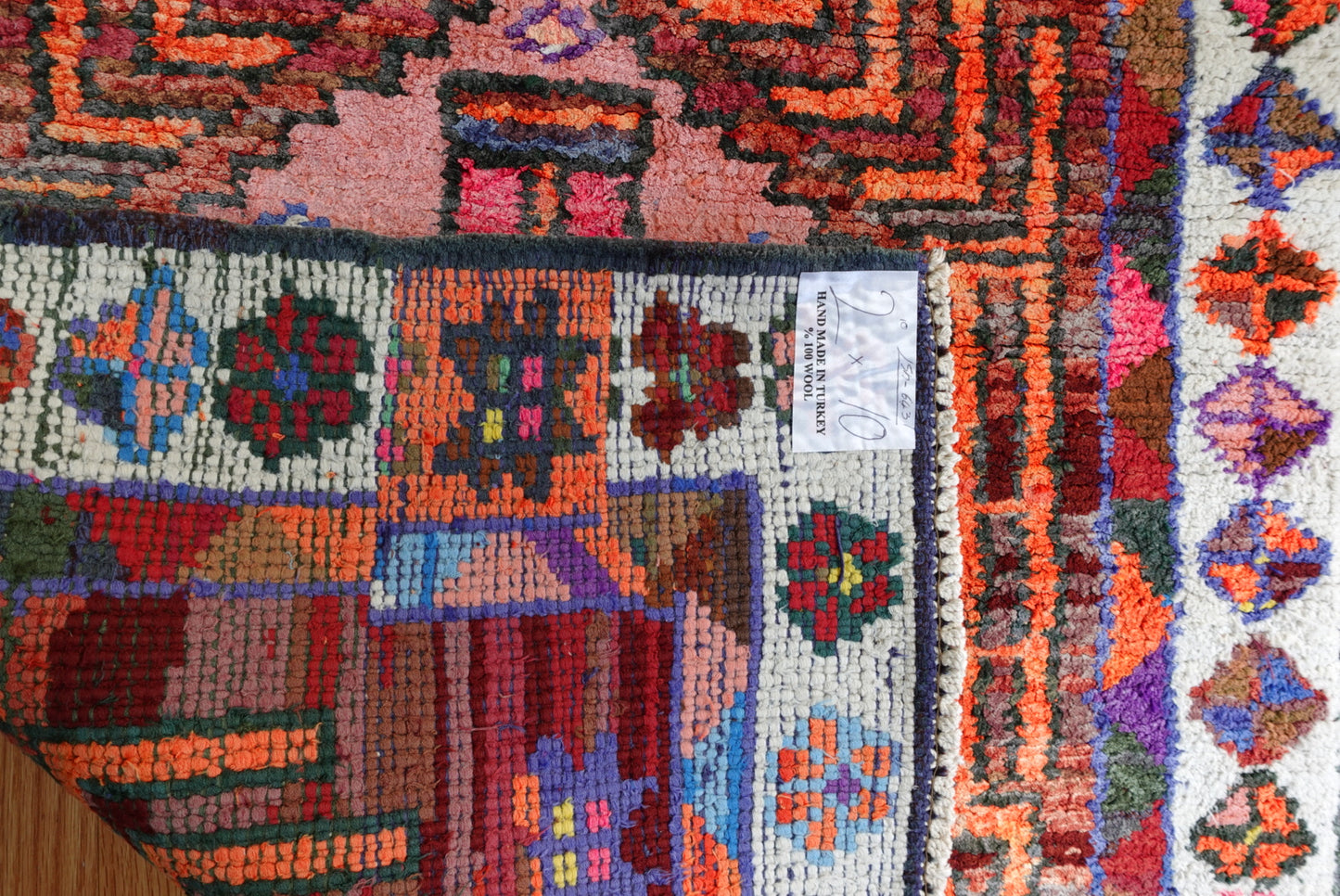 Handmade Turkish Tribal Runner | 2'10 x 10