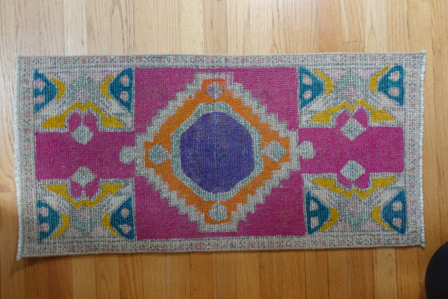Vintage Turkish Mini Rug 02