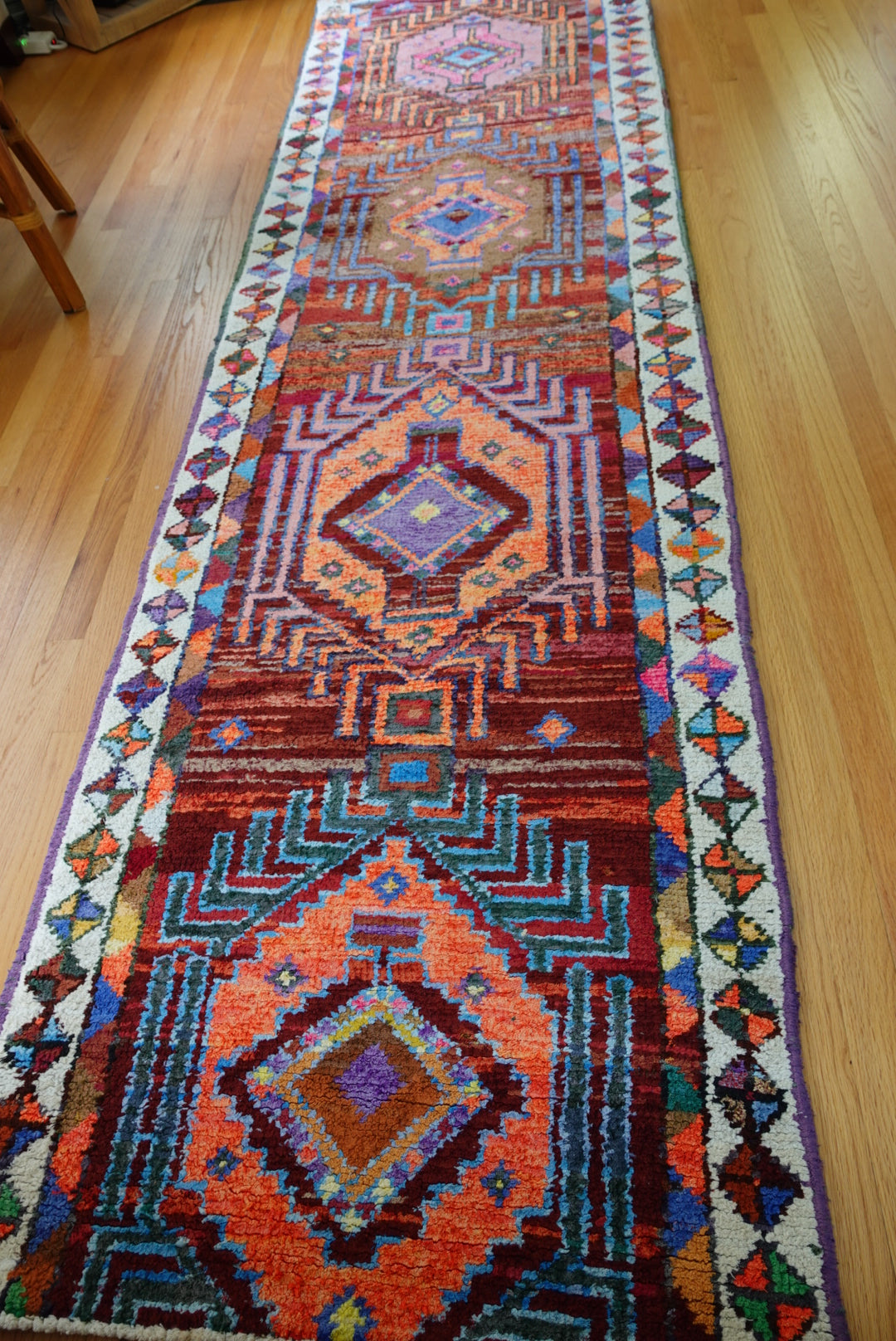 Handmade Turkish Tribal Runner | 2'10 x 10