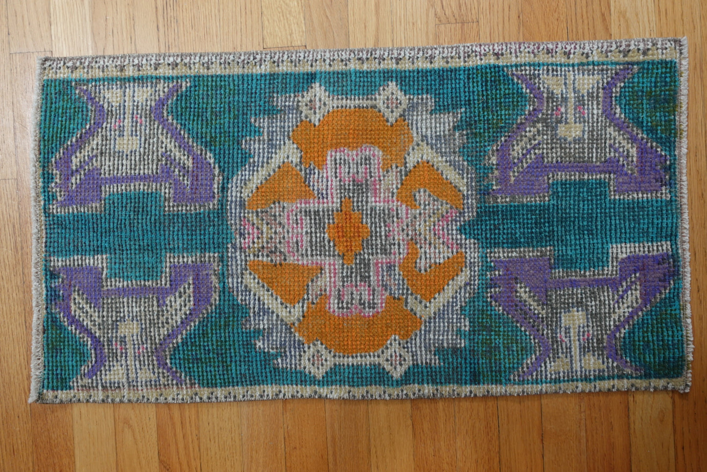 Vintage Turkish Mini Rug 01